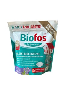Tabletki do szamb i przydomowych oczyszczalni BIOFOS 16 szt.